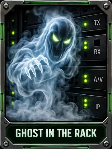 Ghost in the Rack card